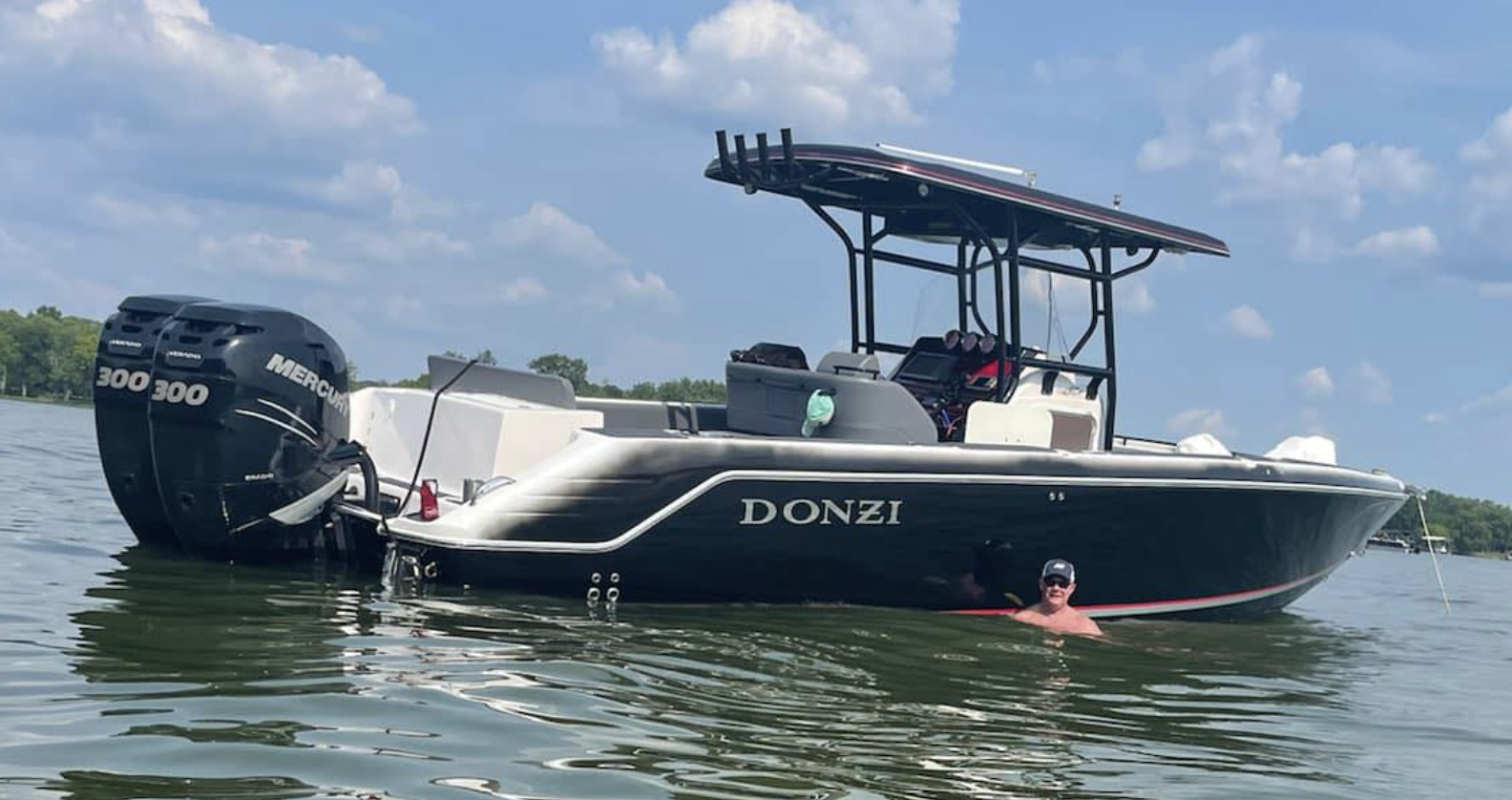 Donzi 35 ZX lifestyle action shot